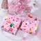 Cuitpan Pink Dog Christmas Wrapping Paper - Xmas Gift Wrap with Christmas Trees, Dog Breeds, Paw Prints & Snowflakes Design- Perfect for Kids & Adults Gift Wrapping - 40×28 Inches, 4 Folded Sheets